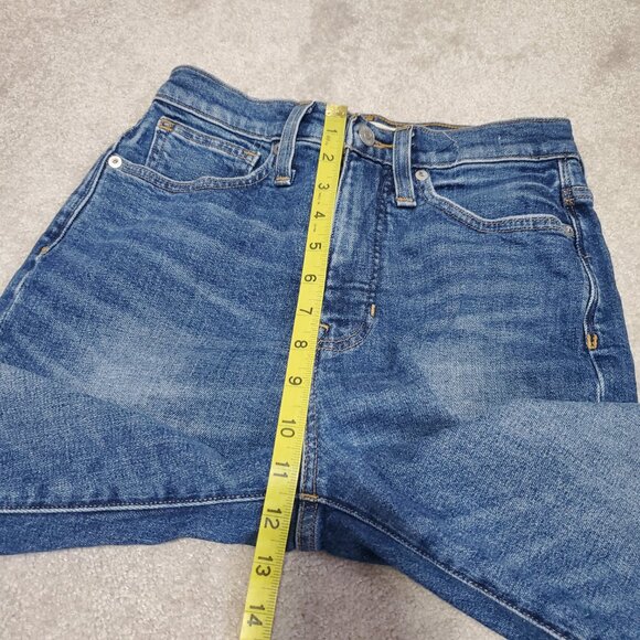 MADEWELL The MomJean Mom Jeans Distressed Hi-Rise Tapered Stretch Women 24 x 26" - Picture 13 of 14